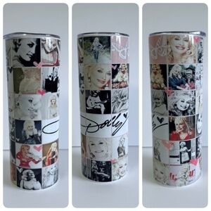Dolly Parton Collage 20oz Skinny Tumbler